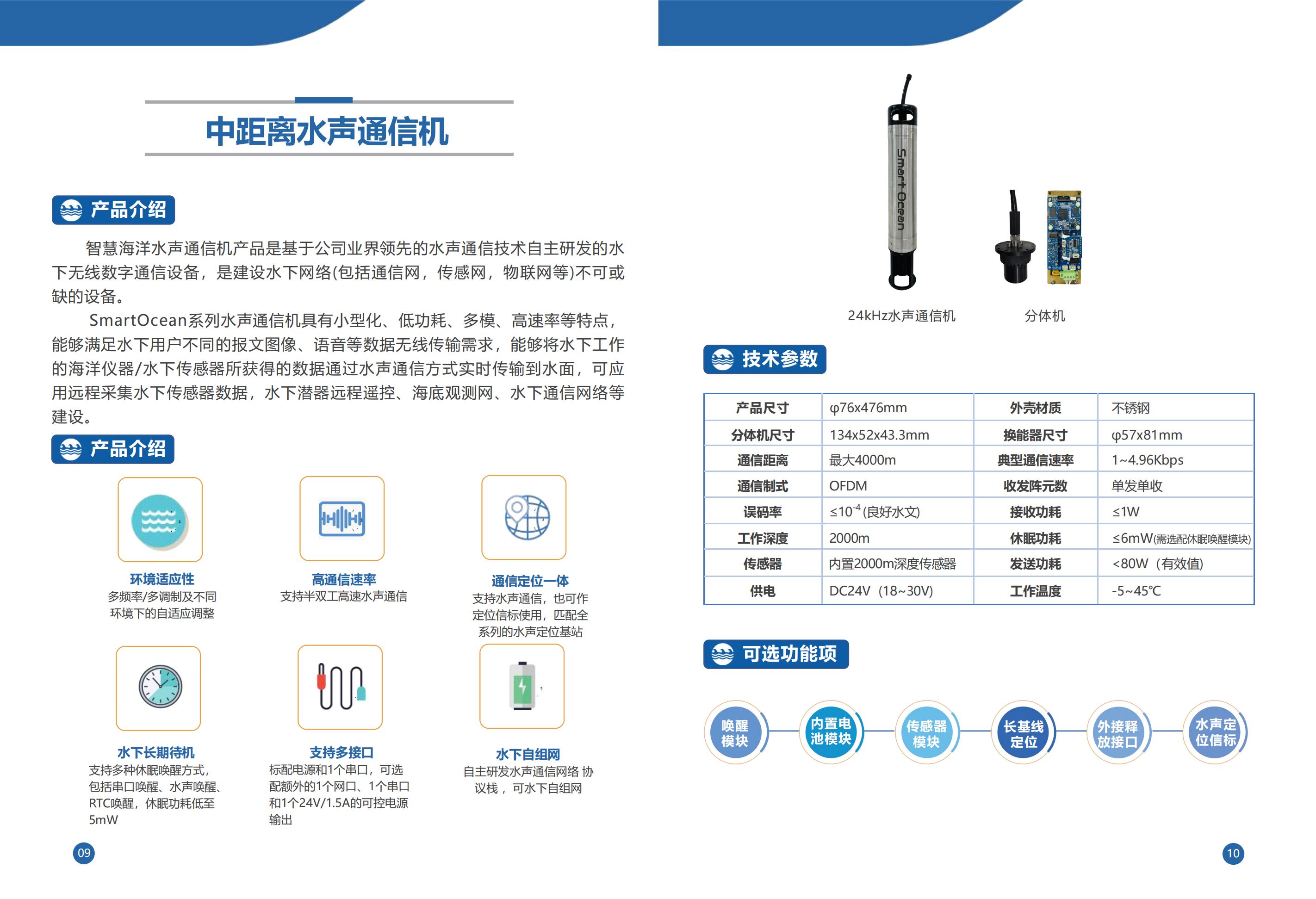 中距离水声通信机(图1)